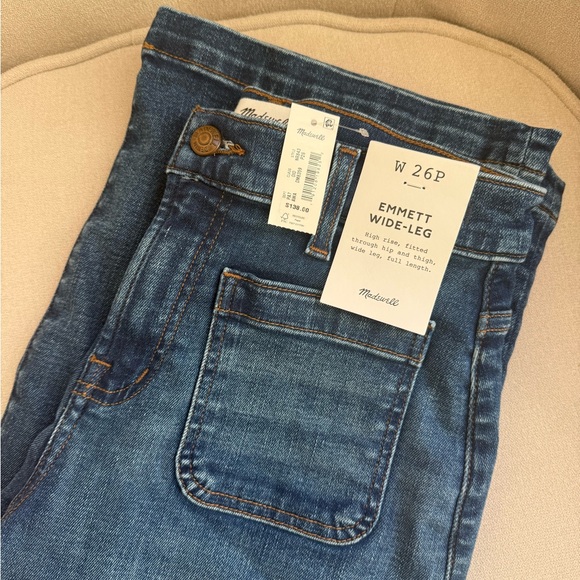 Madewell Emmett Wide Leg Jeans NWT - Picture 6 of 7